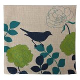 Geometry Nature Green Cotton Linen Home Decor Throw Pillow Case Cushion Cover - intl