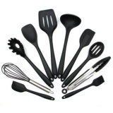 GETEK 10 Pcs Kitchen Utensil Set Silicone Spoon Baking Cooking&Baking Tools Non-Stick