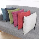 GETEK Home furnishings solid color linen pillow home pillowcase gift - intl