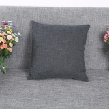 GETEK Home furnishings solid color linen pillow home pillowcase gift - intl