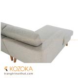 Ghế sofa góc trái CONRAD (xám trắng)