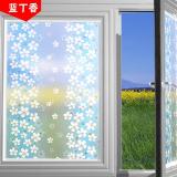 5m giấy dán kính hoa lài xanh dương - khổ rộng 0.45m