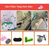 Giường Hơi Hình Thú (Hồng, Xám) 1,2 x 2,1 m Tặng kèm phụ kiện