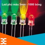 Gói 1000 bóng led phủ màu 3mm