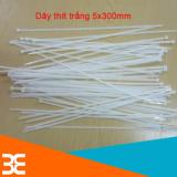 Dây thít, dây buộc, dây lạt nhựa 5x300mm