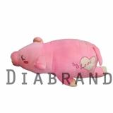 Gối ôm heo bông màu hồng dài 55cm-OHNPNG55 (nhà bán hàng Diabrand)