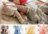 [HCM]Gối ôm hình voi lớn (Xám)