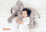 [HCM]Gối ôm hình voi lớn (Xám)