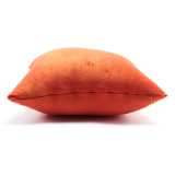 Gối trang trí Soft Decor 40 Orange Velvet 40x40x15cm (Cam)