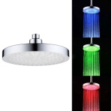 GOOD Eight Inches Special Color Top Shower Spray ABS Round LED Colorful Lights - intl