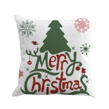 TỐT Retro Giáng Sinh Cotton Dòng Áo Gối Phòng Ngủ Trang Trí Sofa Đệm Lót Màu 2-quốc tế
