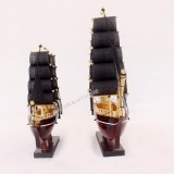 Combo 2 thuyền buồm PHONG THỦY màu đen (dài 25cm và 20cm) có video