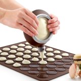 HL Nướng Bánh Silicon Dụng Cụ Bộ-Macaron Rằn Ri Nâu Đất Bánh Quy Khuôn Mẫu Matsheet-quốc tế