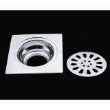 Hố ga thoát sàn inox 10x10cm AnCom GL D-01 (Trắng bạc)