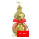 Hồ lô đồng bát quái nhỡ (Đồ đồng, phong thủy, bát quái)