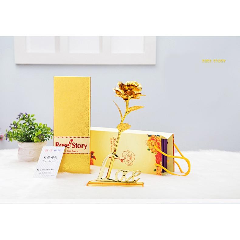 Hoa hồng mạ vàng 24k v.2