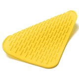 Holder Mat Silicone Kitchen Trivet Pot Tray Straightener Heat Non-slip Resistant Yellow - intl