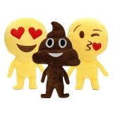 Nhà Emoji Pơ Mu Ném Gối Biểu Hiện Đệm Mềm Mại Búp Bê Nhồi Bông Sang Trọng-intl