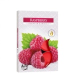Hộp 6 nến tealight thơm Raspberry Bartek Candles FtraMart BIS5422 (Chính hãng nhập khẩu Châu Âu)
