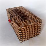 Hộp đựng giấy ăn giả mây chữ nhật (22x12x10)