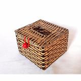 Hộp đựng giấy ăn giả mây vuông (12x12x10)