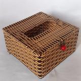 Hộp đựng giấy ăn giả mây vuông (18x18x9)