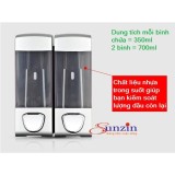 Hộp đựng nước rửa tay, rửa chén gắn tường đôi SZ02, nhựa plastic