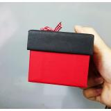 Hộp quà chữ nhật Just For You Đựng son (nắp đen, hộp đỏ)