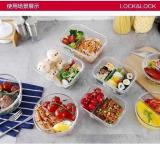 Hộp thủy tinh đựng thực phẩm 2 ngăn LOCK & LOCK 740ml