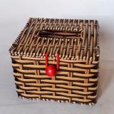 Hộp vuông đựng giấy giả mây