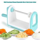Hot Multi Functional Manual Vegetable Slicer Fruits Grater Cutter with 5 Stainless Steel Blades - intl