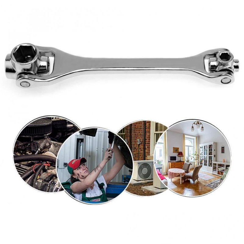 Household Socket Wrench 8 In 1 Spanner Key Multi Tool Hand Tools 8/10/12/13/14/17/19/21
