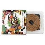 Japanese coil incense Aika Agarwood Floral Byakudan