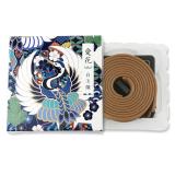 Japanese coil incense Aika Agarwood Hakugyokudan