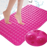 iooilyu Bathroom Candy Color Foot Massage Carpet Mat PVC Non-slip Mat (48cm×78cm), Green - intl