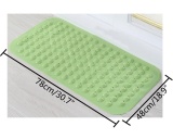 iooiopo Bathroom Candy Color Foot Massage Carpet Mat PVC Non-slip Mat (48cm×78cm), Rose - intl