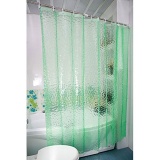 iooiopo Mildew Resistant PEVA Shower Curtain, Thicker Waterproof Curtain With 12 Free Hooks For Bathroom 70.9'' X 78.7'' (Green) - intl