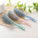 KCASA KC-CS03 Long Handle Pot Dish Bowl Steel Ball Brush Steel Wire Cleaning Dish Washing Brush Blue - intl