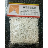 Ke dấu cộng rộng 2mm dùng trong thi công ốp lát gạch, túi 100g