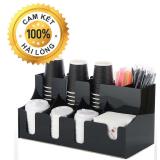 KỆ ĐỂ CỐC TRÀ SỮA 2 TẦNG MIKA (3 để cốc , 3 để nắp, 2 để ống hút, 1 để giấy )