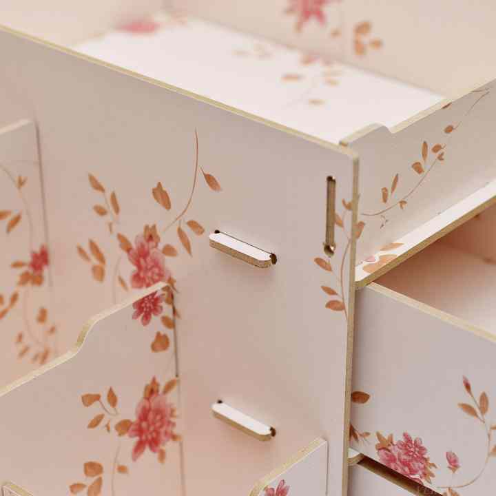 Kệ Để Đồ Trang Điểm Lắp Ghép + Tặng 1 Dụng Cụ Lấy Ray Tai Có Đèn