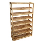 Kệ Giày Dép 8 Tầng Gỗ Tự Nhiên Rộng 60cm (TN)