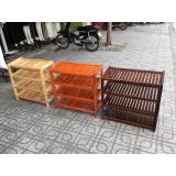 [HCM]kệ dép gỗ 4 tầng