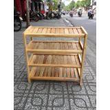 [HCM]kệ dép gỗ 4 tầng