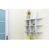 Kệ gỗ trang trí kiểu mai rùa phong cách DC07