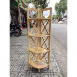 [HCM]kệ góc gỗ 4 tầng xuất khẩu