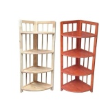 Kệ trang trí góc nhà gỗ tự nhiên 4 tầng