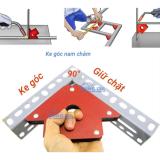 Ke góc nam châm 45° 90° 135° lực hút 12kg - 25LBS