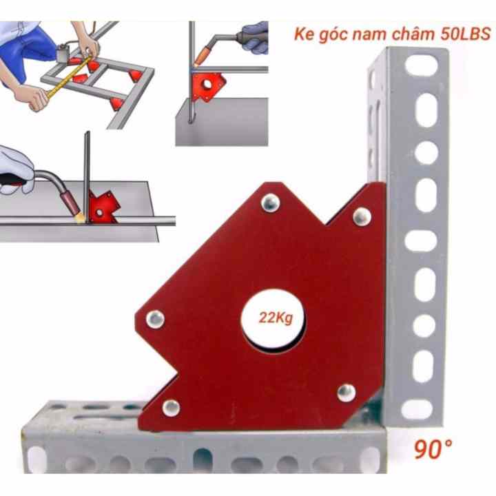 Ke góc nam châm 45° 90° 135° lực hút 22kg
