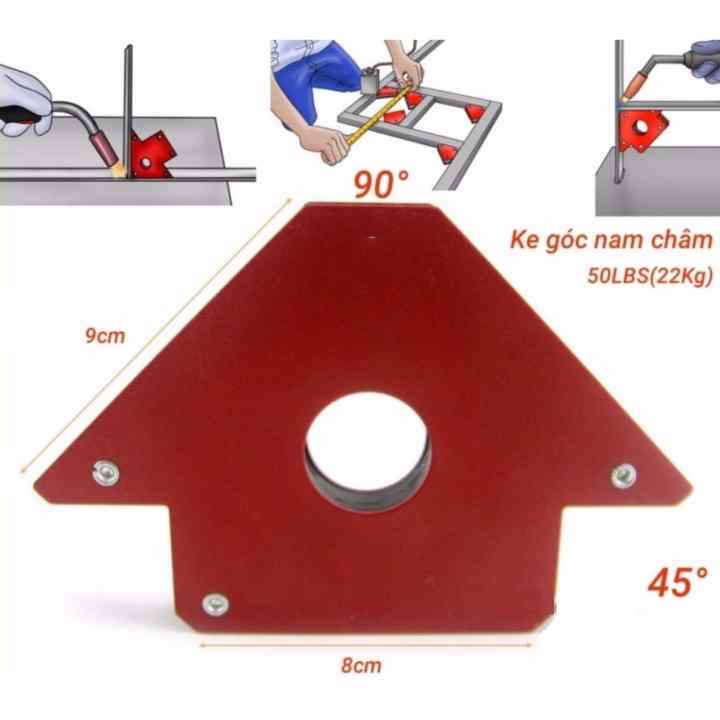 Ke góc nam châm 45° 90° 135° lực hút 22kg